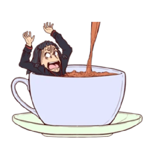 caffè, una tazza, una tazza di caffè, tazza di caffè, illustrazione del caffè