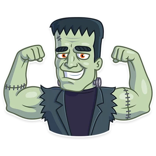 frankenstein, franklin, monstro frankenstein, cartoon frankenstein