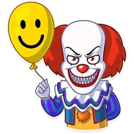 jahat sekali, badut, pennywise badut, badut kartun pennywise