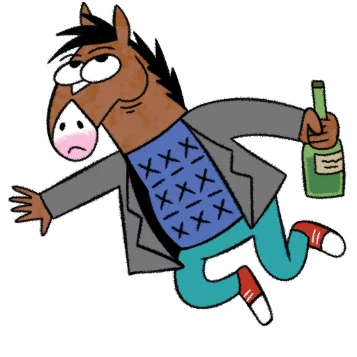 bodzek, cojack à cheval, horse bojack penny