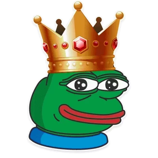 pepe, pepe, king pepe, expression king, la grenouille est triste