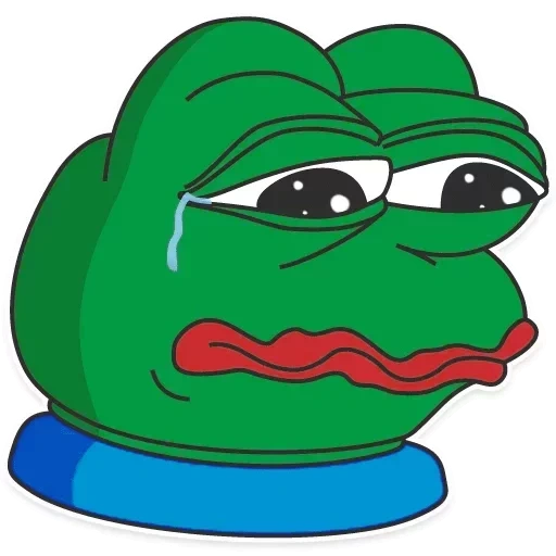 pepe, sapo pepe, rana pepe, rana triste, pepe de rana llorando