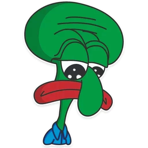 sweed voda, le illustrazioni, squidward pepe, capelli squidward