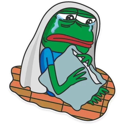 pepe está llorando, pepe a cuadros, rana pepe