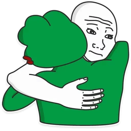 pepe, and memes, boy, pepe hugs