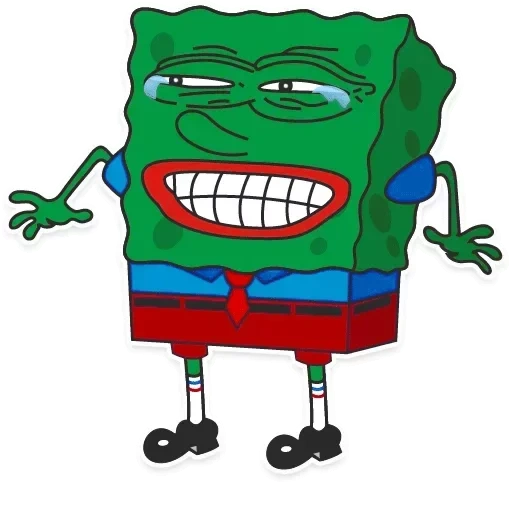 pepe, ketidakharmonisan, pepe yang jahat, pepe tidak sinkron, spongebob square pants