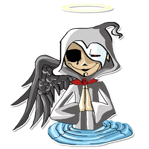 sans, anime, gothic sun, rippel sans, chibi überquert die berge