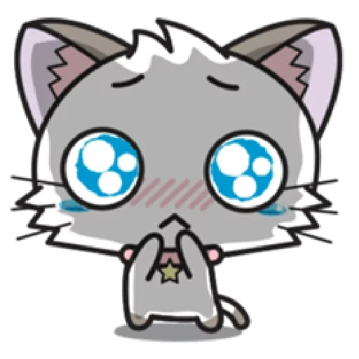 gato, gato chibi, khoshi ko kat, emoji no es kat, diario de hoshi luna