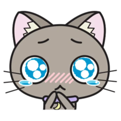 cute cat, chibi cat, хоси ко кэт, hoshi luna diary, анимационные чата