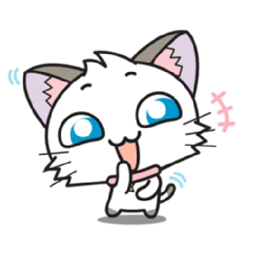 cat, chat rouge, cat étoilé, anime de kawai, hoshi luna diary