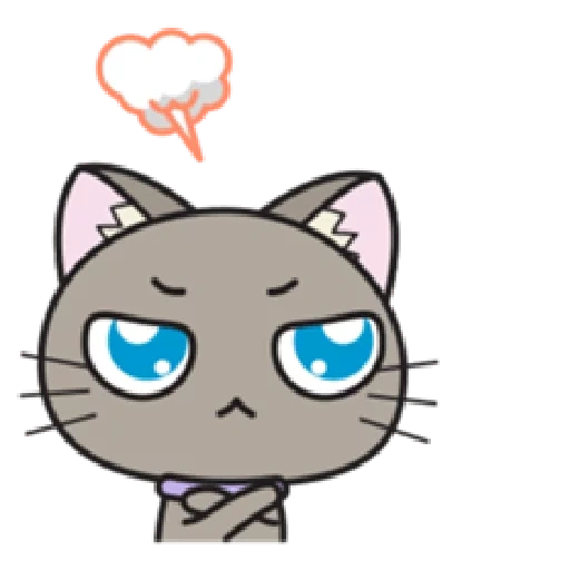 cat, cat, animals cats, hoshi luna diary, animated chat