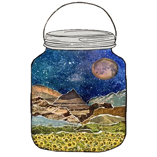 drawing to the bank, cosmos bank, drawing a bank, jars with fireflies, code of space bank