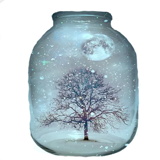 einmachglas, gläser, gläser mit magie, handwerk eines glass, decoupage eines glasglas