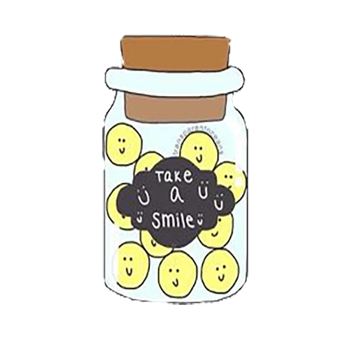 lovely, jar, cute drawings, the stickers are cute, lemonad bank drawing