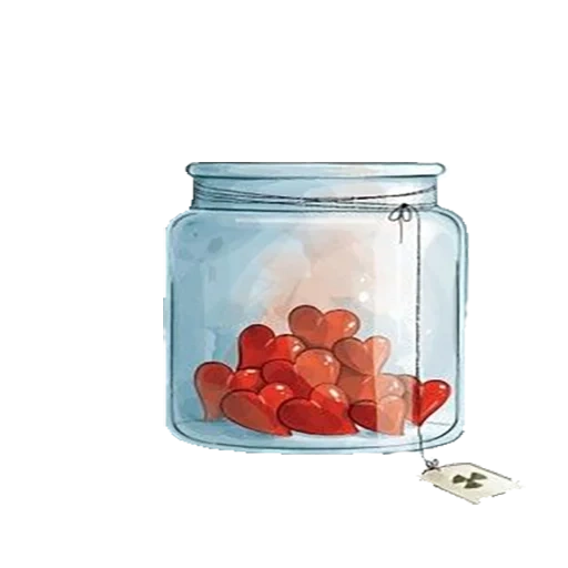 jars, subject, minimalism jars, postcard a jar of hearts, and be patient واصور ور imes ما صا