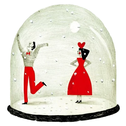 illustrazione, palla di neve, piccola neve, harrods snow globe, snow ball jimmy choo