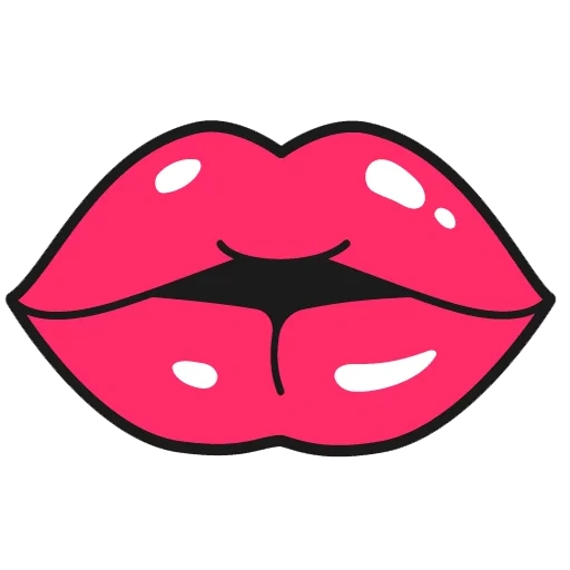 pop art lips, lip clip, white lip, lip cartoon, children with lip lines