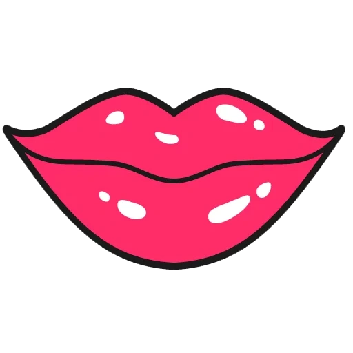 vector de labio, abrazadera de labios, labio de dibujos animados, ilustraciones de labios, niños con líneas labiales