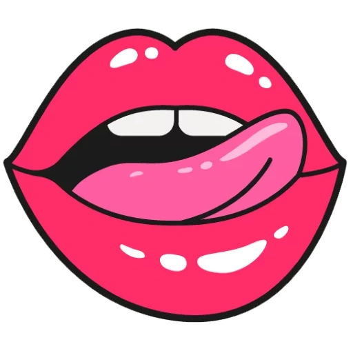 die lippen, der lippenvektor, vasap lippe, lippenklemmen, pop art für lippen