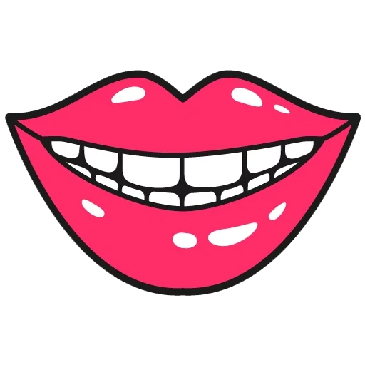 labios, boca sonriendo, labios sonriendo, labios de sonrisa troll, vector de diente sonriente