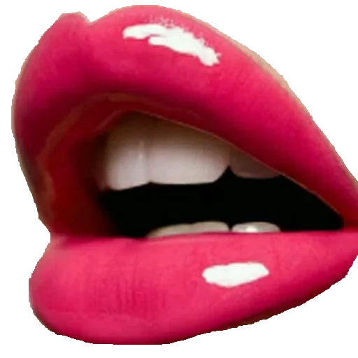 lèvres, rouge à lèvres en forme de lèvre, lèvres souriantes, lèvres sur fond blanc, stickers à lèvres chauds