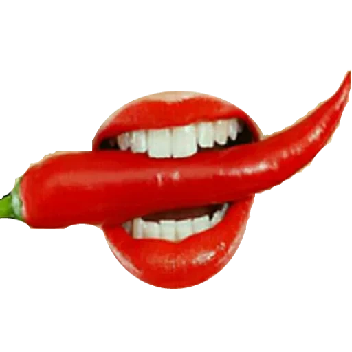lip, kiss, pepper, hot pepper, have spicy pepper in your mouth