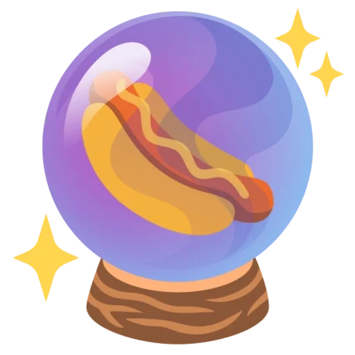 emoji, icons, donats emblem, crystal ball emoji