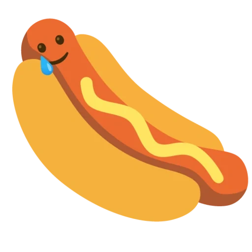 emoji, hot-dog, hot-dog emoji, hot-dog emoji