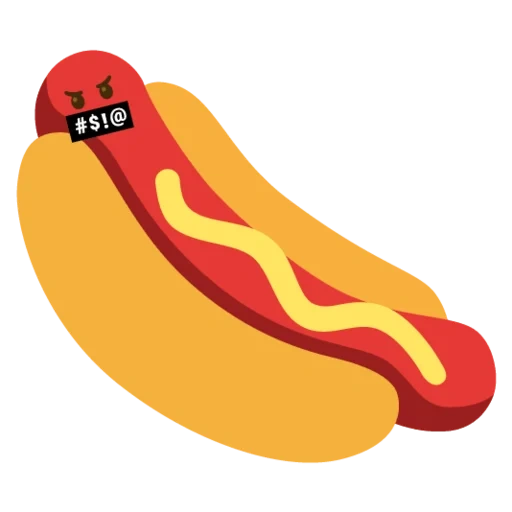 hot dog, hot dog, emoji hot dog, emoji hot dog