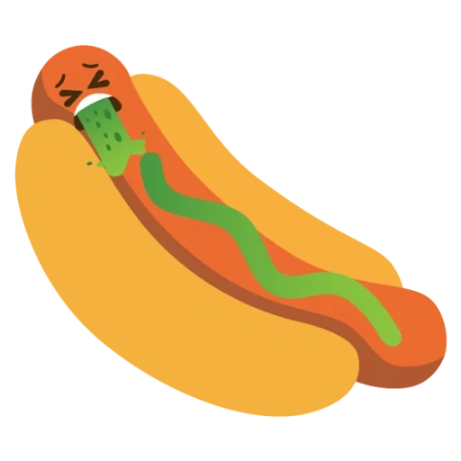 emoji, hot dog, hot dog ekspresi