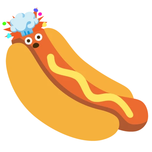 piccante, hot dog di emoji