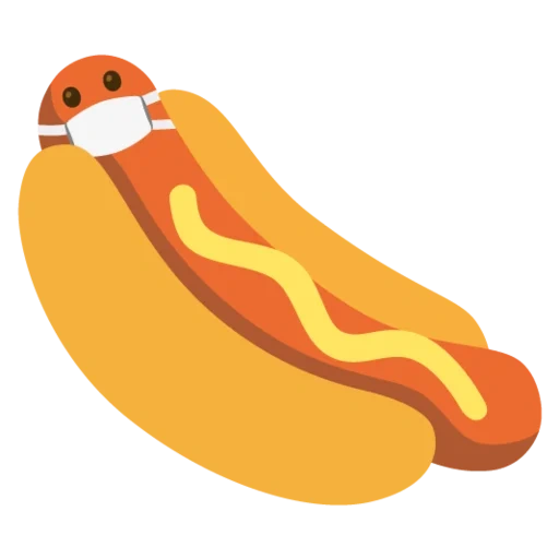 hot dog, hotdogi, hot dog di emoji, hot dog di emoji