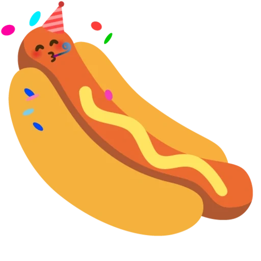 hot dog, hot dog, hotdogi, hot dog di emoji, hot dog di emoji