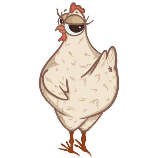 poulets, graines de poulet, drôle de poulet de dessin animé