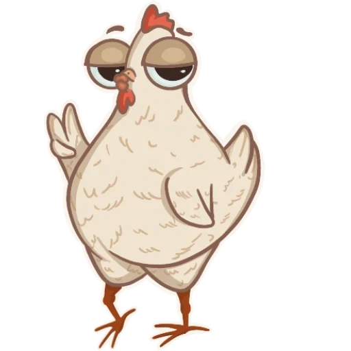 pollo, patrón de pollo, pollo de dibujos animados divertido