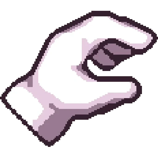 la mano, master hand, la mano di sprite, dita animate, icona 50 50 pixel