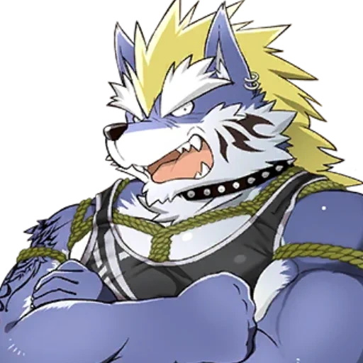 аниме, furry, фурри арт, fenrir housamo, персонажи аниме