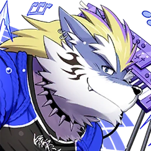 anime, fury wolf, anime de la meute de loups, fenrir housamo, anime de fury art