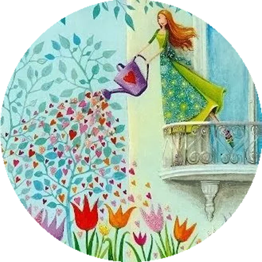 рисунок, весна иллюстрация, рисунки стильные весна, художник иллюстратор mila marquis, волшебные иллюстрации mila marquis ландыши