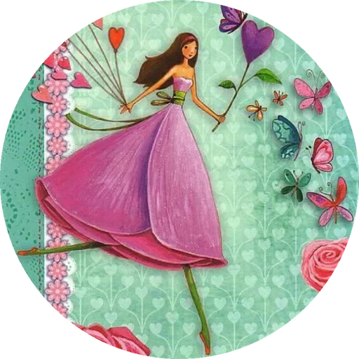 иллюстрации, открытка феи, цветочная фея, mila marquis художник, стильная иллюстрация весна