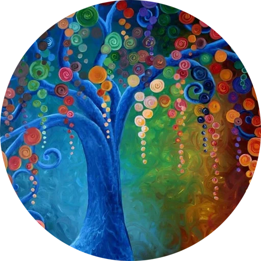 pintura, árvore, pinturas coloridas, imagem da árvore da vida, fotos de megan aaron duncanson