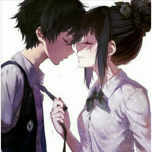 anime couples, anime in a couple, lovely anime couples, anime arty is paired, the guy is anime girl