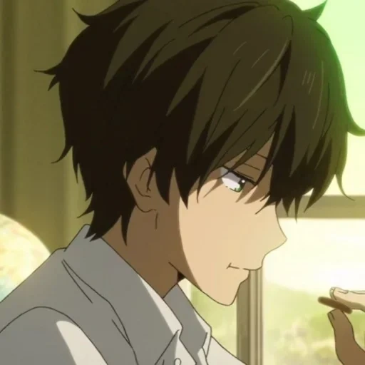 picture, anime cute, the anime is funny, anime characters, hyouka hotaro orek