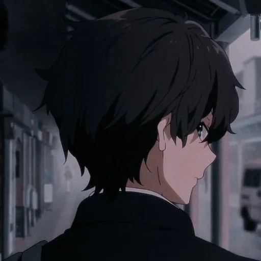 anime, gambar, anime itu gelap, karakter anime, pria anime sedih