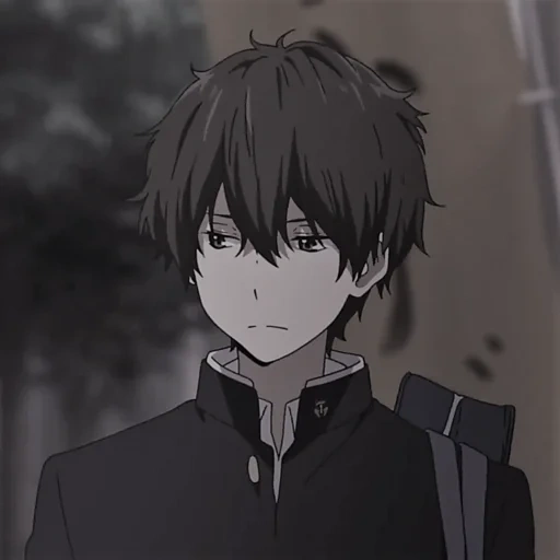 immagine, l'anime è buio, khotar oreki, personaggi anime, khotaro oreki sorride