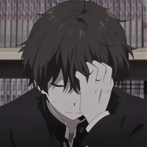 anime, diagram, anime anime, anime boy sad, anime sedih