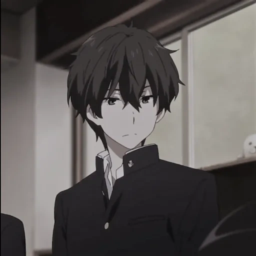 anime, anime mignon, les gars de l'anime, oreki hotaro, personnages d'anime