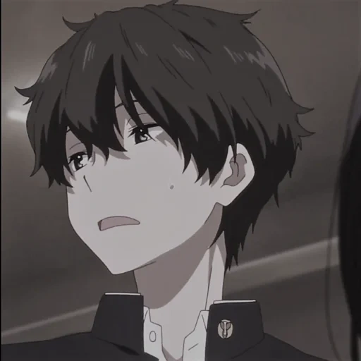 image, l'anime est gris, anime mignon, oreki hotaro, personnages d'anime