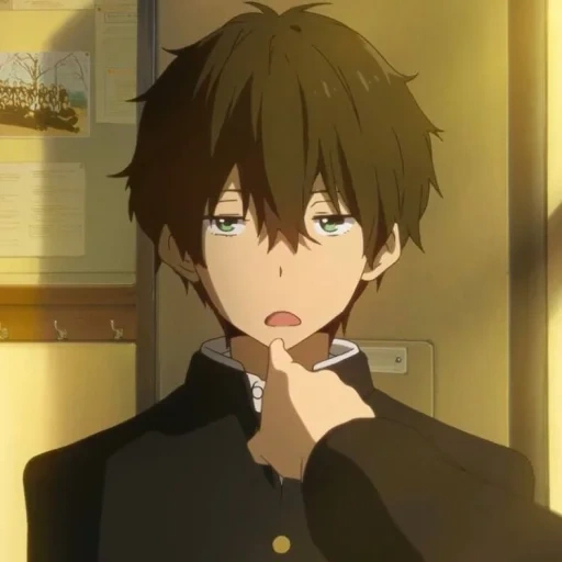 hyouka anime, oreki hotaro, anime characters, you can't leave the anime, hyuka you can't leave the anime