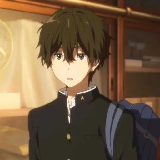 animação, hyouka, animação é fofa, oreki houtarou, papel de animação